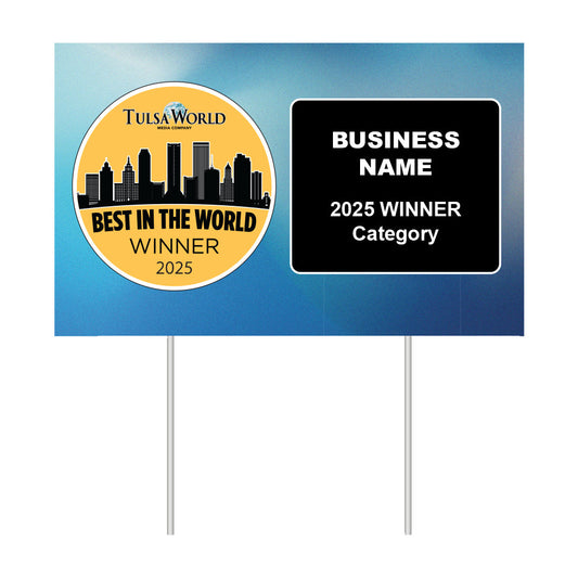 Double-Sided Yard Sign w/ Stake